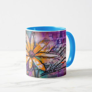 Taza Graffiti Mug de florecimiento urbano - Daisía afri