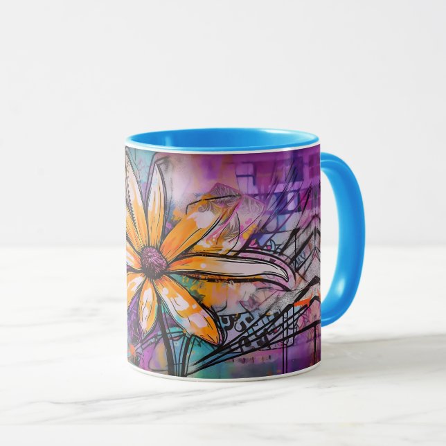 Taza Graffiti Mug de florecimiento urbano - Daisía afri (Anverso derecho)