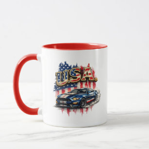 Taza gráfica combinada de Muscle Car vintage de EE