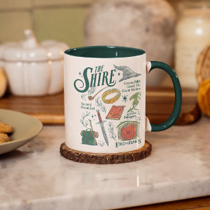 Taza Gráfica de Collage de Acuarela de La Comarca™
