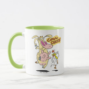 Taza Gráfica de ejecución de vacas y pollos