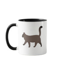 Gráfica de gato minimalista linda | Gato caminando