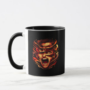 Taza gráfica de máscara de presión   Expresión urb