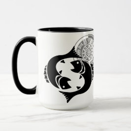 Taza Gráfica de Pisos de Estilo Griego con Zodiaco de P