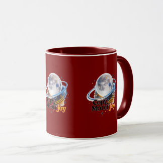 Taza gráfica del planeta celestial de la alegría l
