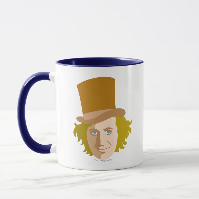 Taza Gráfica facial estética de Willy Wonka (Izquierda)