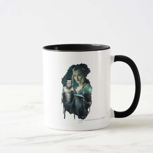 Taza Gráfica Galadriel, ELROND™ y Gandalf (Derecha)