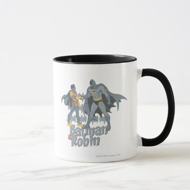 Taza Gráfica Molesta De Batman Y Robin (Derecha)