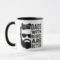 Taza gráfica negra con cita divertida para padres