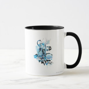 Taza Gráfico azul 1 de la linterna