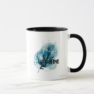 Taza Gráfico azul 3 de la linterna