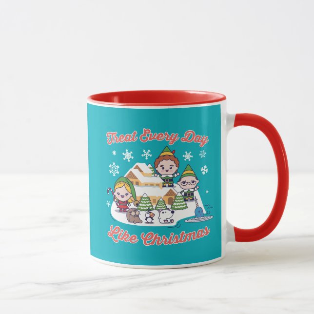 Taza Gráfico Chibi de Buddy el Elfo (Derecha)