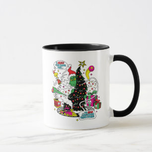 Taza Gráfico colorido de Navidad del Grinch