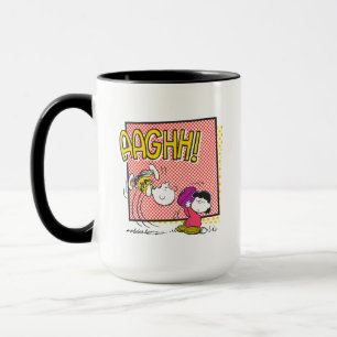 Taza Gráfico cómico de Charlie Brown y Lucy