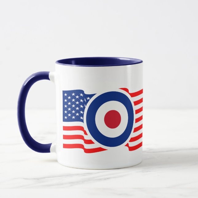 Taza Gráfico de destino de Roundel USA (Izquierda)