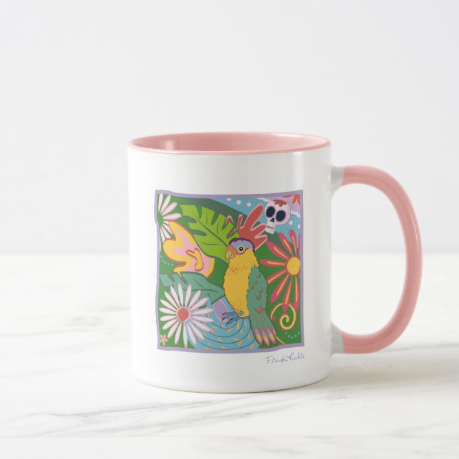 Taza Gráfico de Frida Kahlo Parrot (Derecha)