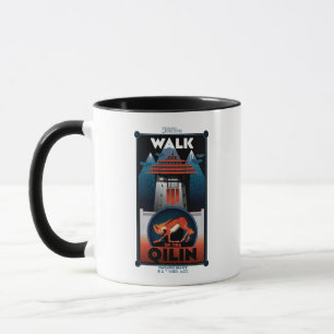 Taza Gráfico de la caminata por la montaña Qilin