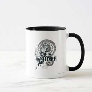 Taza Gráfico de linterna azul 4