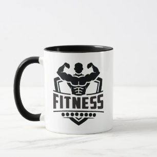 Taza Gráfico de Motivación para el Fitness   Vida Fuert