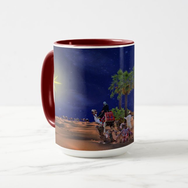 Taza Gráfico de Navidades Estelares de Hombres Sabios (Anverso izquierdo)