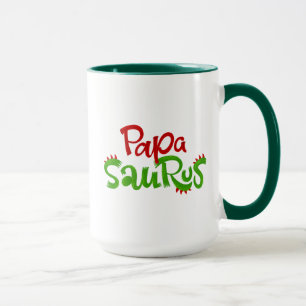 Taza Gráfico de Papa Saurus