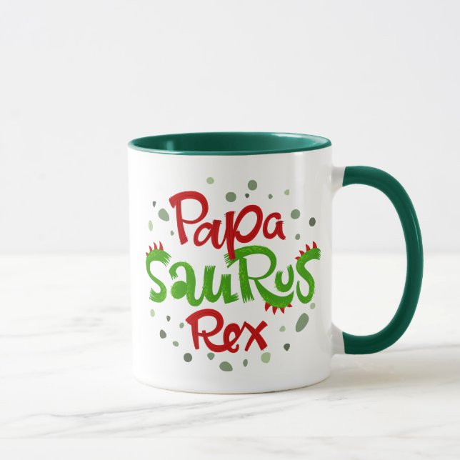 Taza Gráfico de Papa Saurus Rex (Derecha)