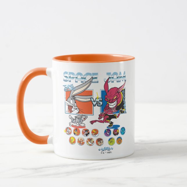 Taza Gráfico de plantilla de TUNE SQUAD™ VS Monstars de (Izquierda)