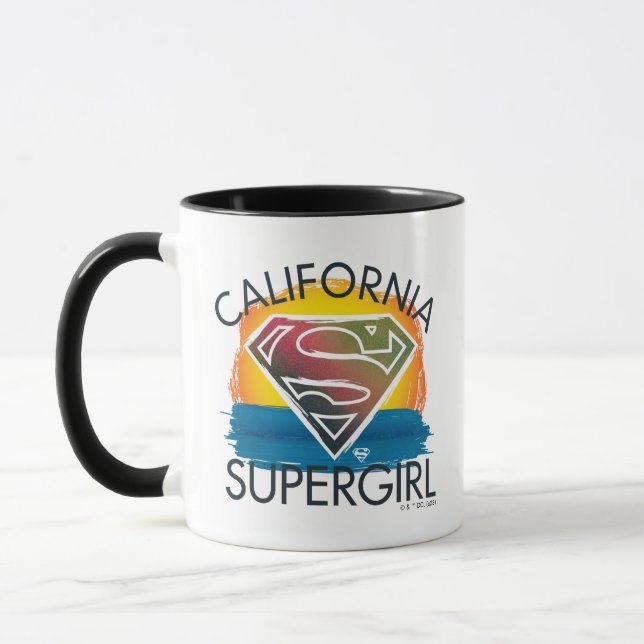 Taza Gráfico de Sunset de Supergirl de California (Izquierda)
