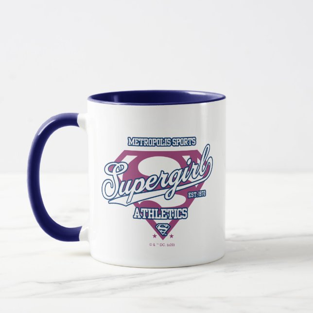 Taza Gráfico de superchica Metropolis Sports Athletics (Izquierda)