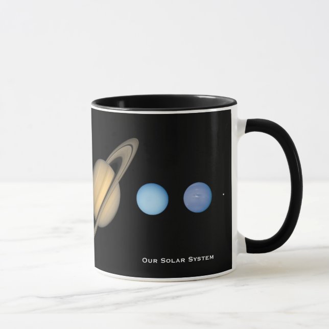 Taza Gráfico de tamaños de planetas del sistema solar d (Derecha)
