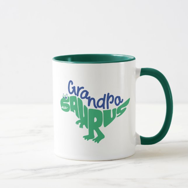 Taza Gráfico del abuelo Saurus (Derecha)