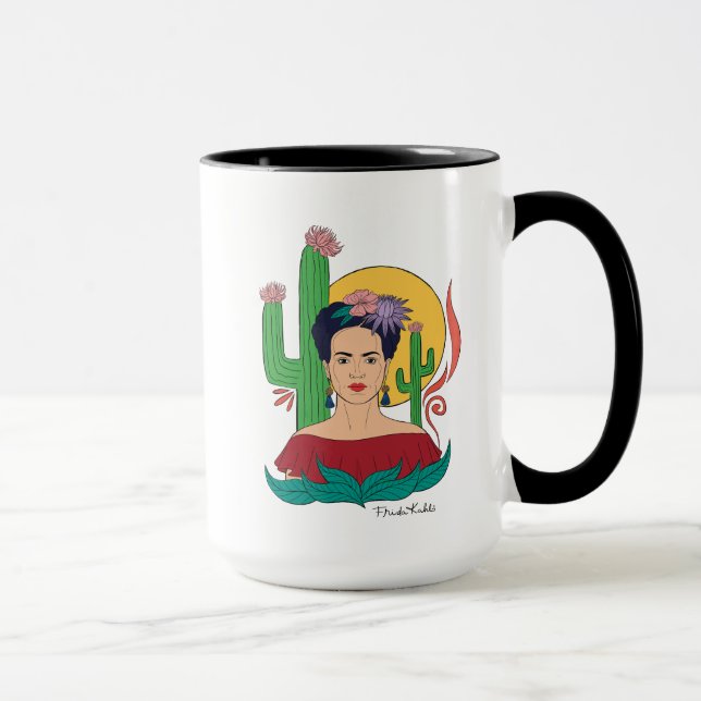 Taza Gráfico del desierto de Frida Kahlo (Derecha)