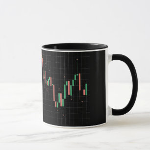 Taza Gráfico financiero fractal indicador