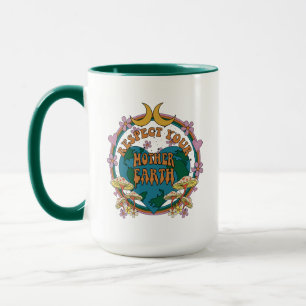 Taza Gráfico retro madre tierra de 70