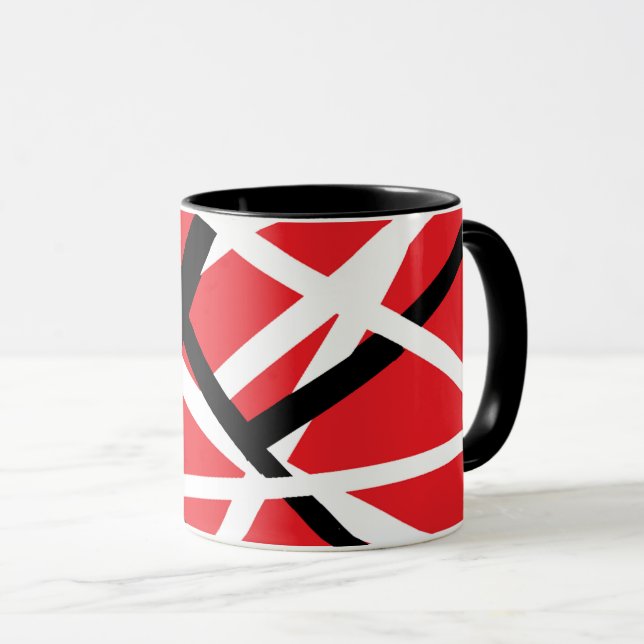 Taza gráfico rojo, negro y blanco (Anverso derecho)