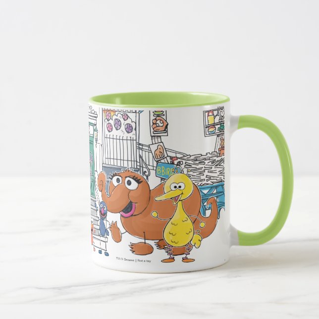 Taza Gráficos de los amigos de Sesame (Derecha)