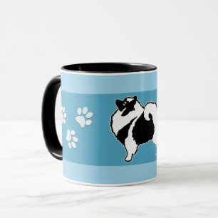 Taza Gráficos del Keeshond - arte original lindo del