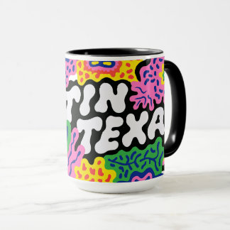 Taza Gráficos florales extraños de Austin Texas