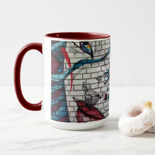 Taza Grafiti de chica asiática