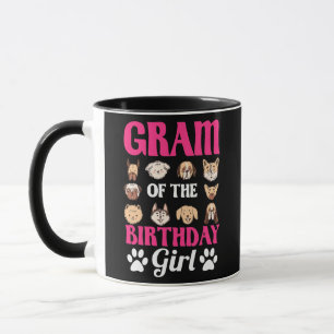 Taza Gram Del Chica De Cumpleaños Perro Paw Bday Fiesta