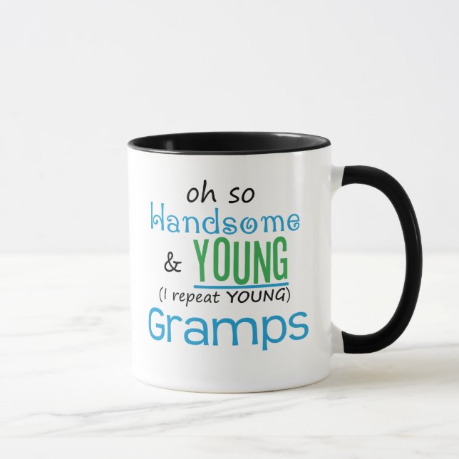 Taza Gramps hermoso y joven (Derecha)