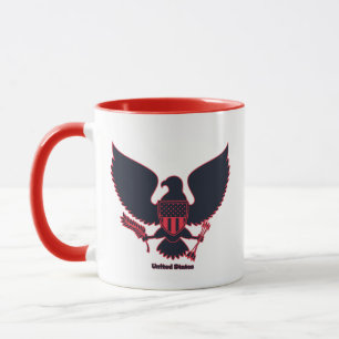 Taza Gran águila de dos tonos de Estados Unidos