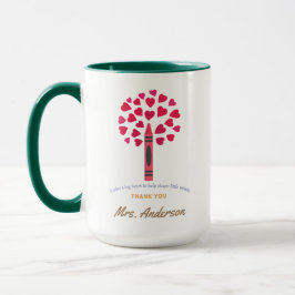 Taza Gran árbol de crayón / Apreciación del profesor