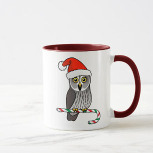 Taza Gran búho gris Santa