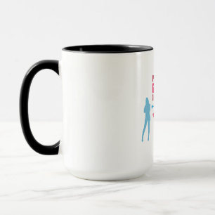 Taza Gran camiseta de la guía de distanciamiento socia