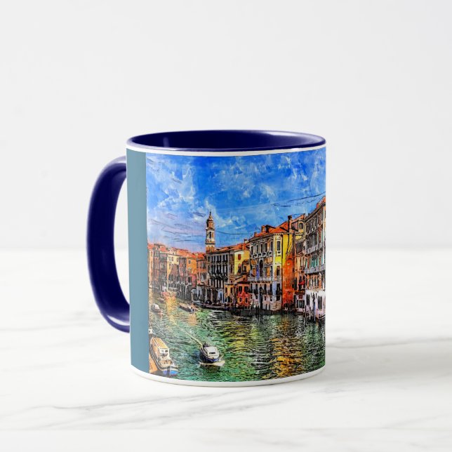 Taza Gran Canal de Venecia, Italia. (Anverso izquierdo)