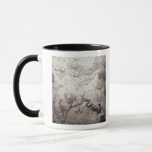 Taza Gran Cañón del mapa de Colorado y de UtahPanoram