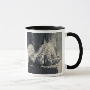 Taza Gran edificio de Ermita, pie de escultura