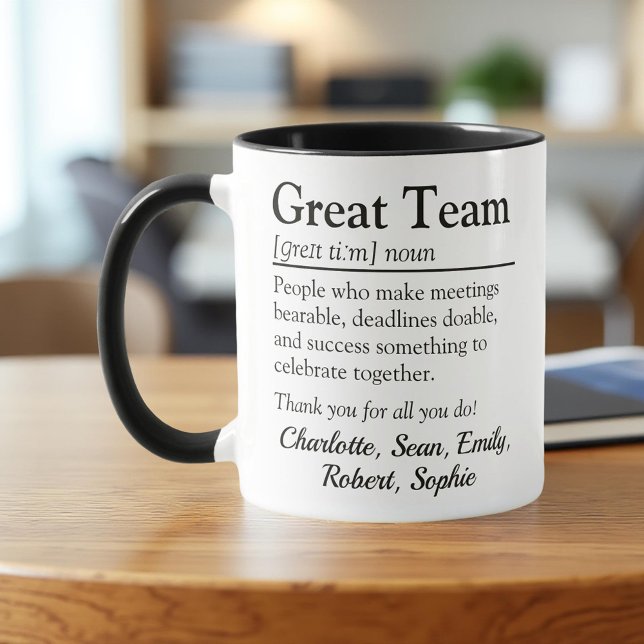 Taza Gran equipo - Apreciación personalizada del trabaj (Subido por el creador)