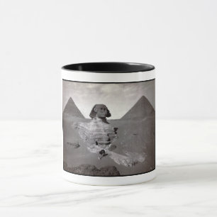 Taza Gran Esfinge y las pirámides de Giza Necrópolis Eg